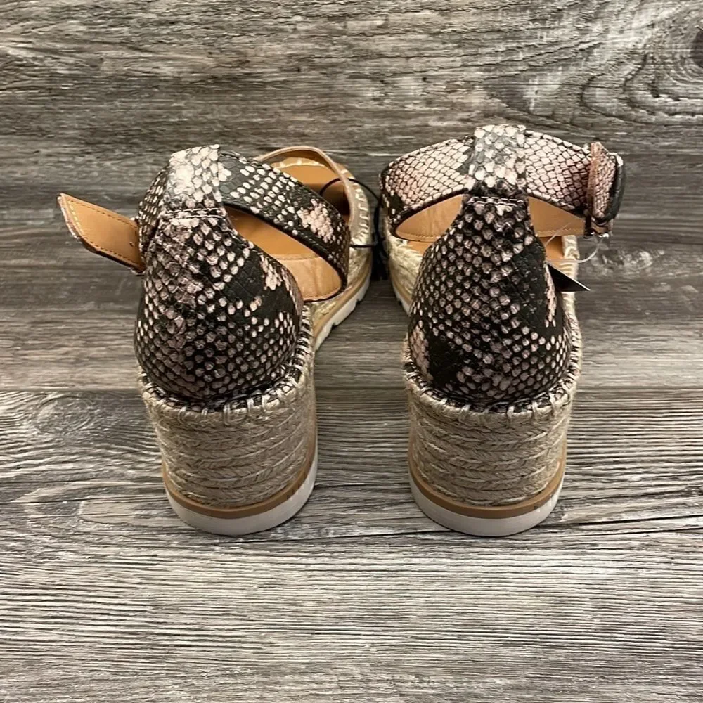 Women's Jean Espadrille Wedges - Universal Thread Gray